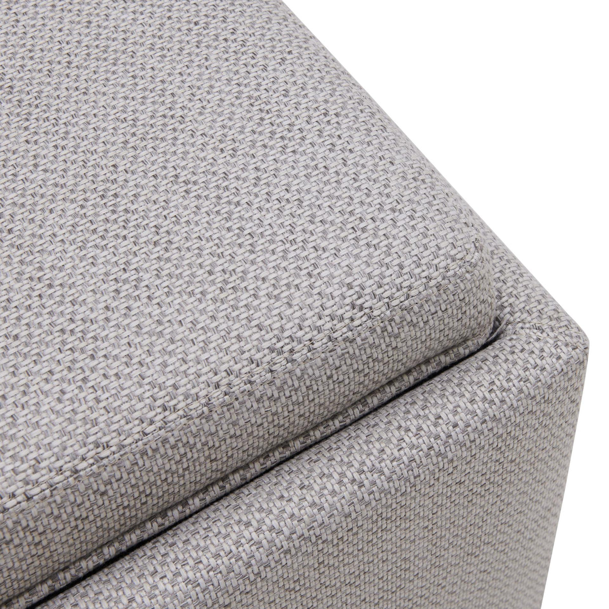 Modern Fabric Storage Footstool Ottoman with Serving Tray