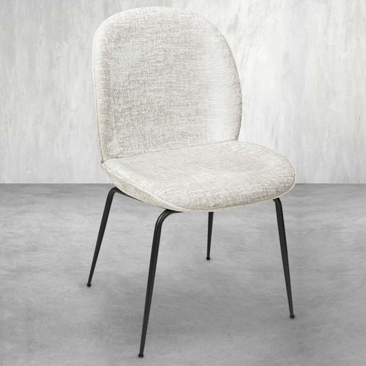 Amalfi Dining Chair in Matte Black Frame