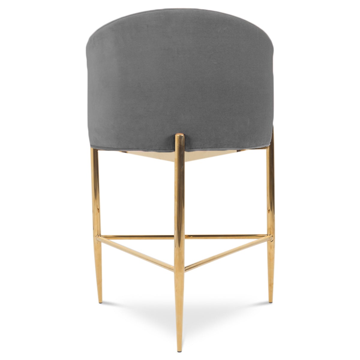 Art Deco Bar and Counter Stool in Velvet