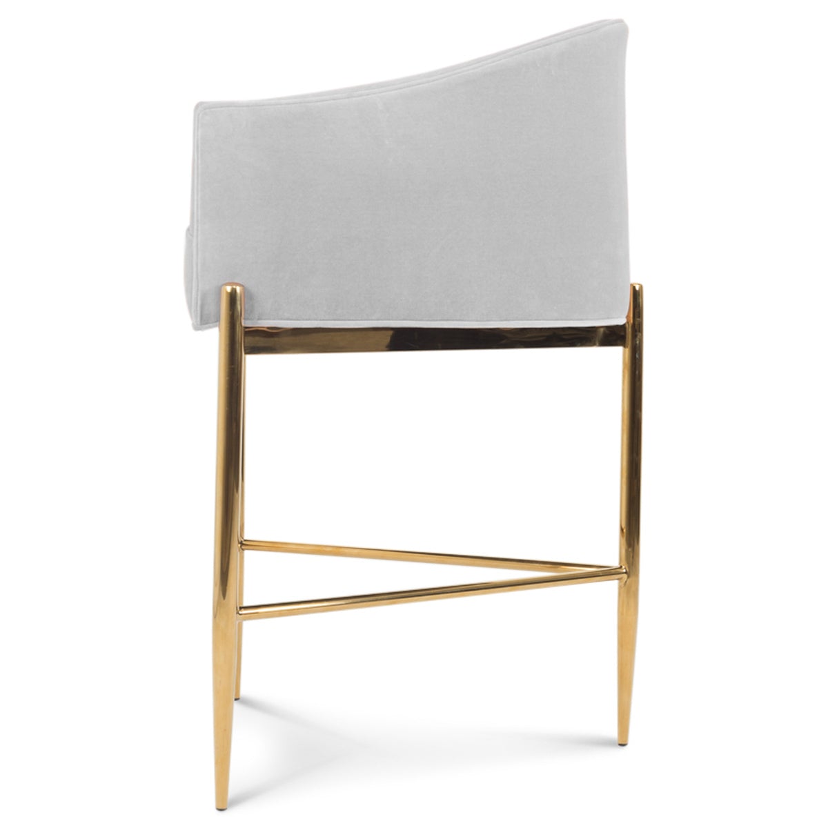 Art Deco Bar and Counter Stool in Velvet