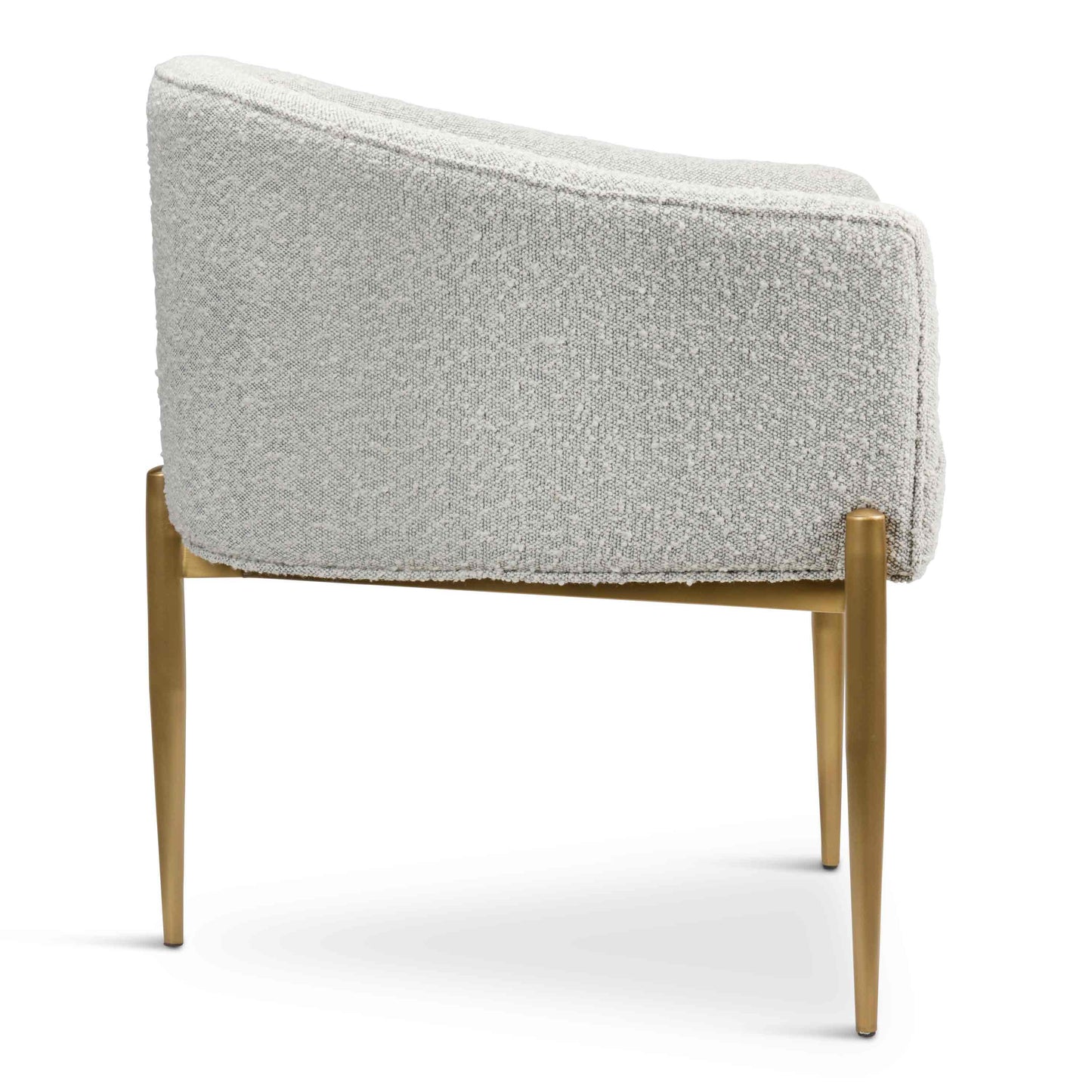 Art Deco Dining Chair in Boucle