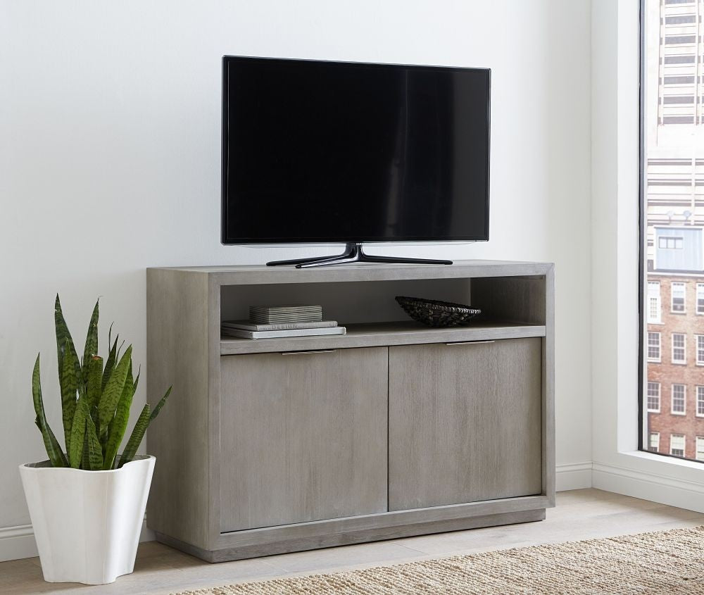 Contemporary Media Console TV Stand with Storage Cabinets